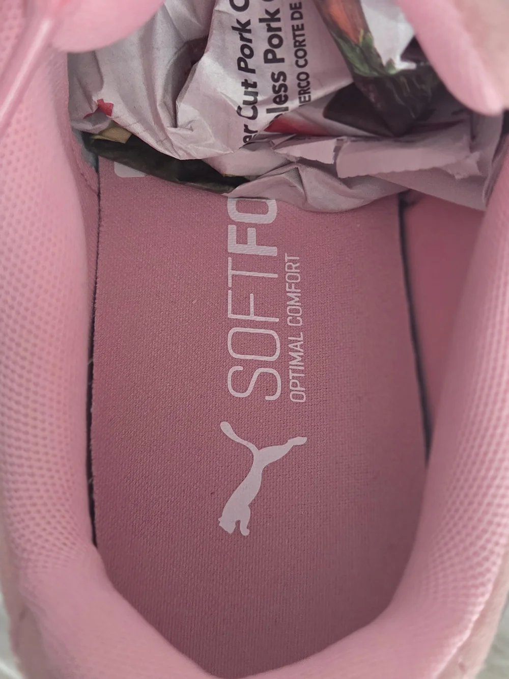 Puma Pink Suede Sneakers with Black Formstripe and Brown Gum Sole